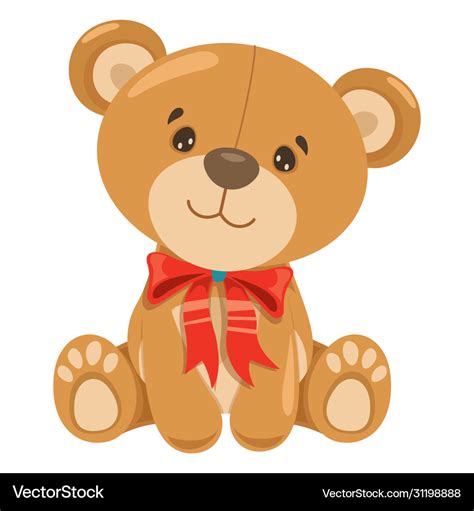 Teddy bear cartoon Royalty Free Vector Image - VectorStock