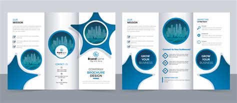 Creative corporate modern business trifold brochure template, trifold ...