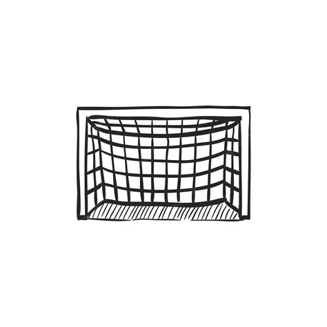 Premium Vector | Hand drawn sketch icon football goal post