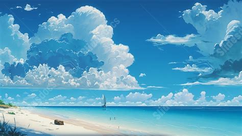 Beautiful Seaside Sky Powerpoint Background For Free Download - Slidesdocs