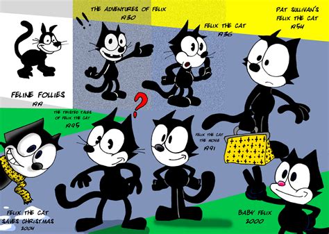 Felix through history - Felix the Cat Fan Art (18557959) - Fanpop