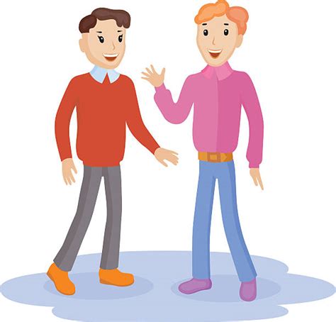 Best Two People Talking Casual Illustrations, Royalty-Free Vector ...