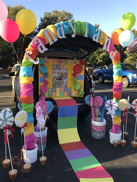 Candy Land theme Trunk-or-Treat #candylanddecorations Candy Land theme ...