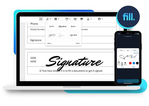 How do digital signatures work using Fill