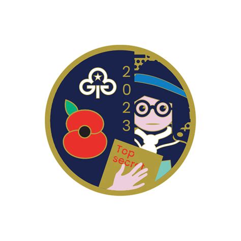 Remembrance Poppy metal badge 2023 | Official Girlguiding shop