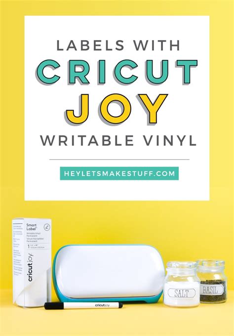 Writable Labels with Cricut Joy - Hey, Let's Make Stuff