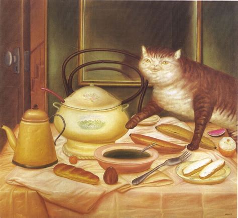 Cats, Beavers & Ducks | Cat painting, Cat art, Fernando botero