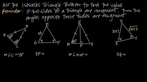 40 isosceles triangle theorem worksheet - Worksheet Master