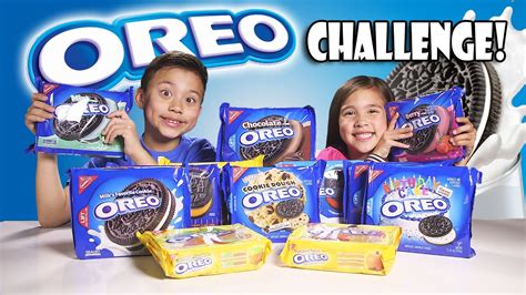 OREO CHALLENGE!!! The Blindfold Cookie Tasting Game Show! - YouTube