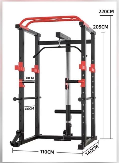 Full Home Gym Setup Power Rack with Cable Sytem, Sports Equipment ...