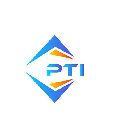 PTI abstract technology logo design on white background. PTI creative ...