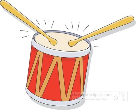 Musical Instruments Clipart-music instruments small red drum clipart