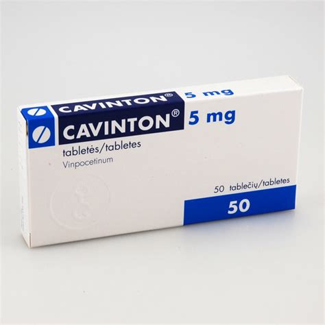 CAVINTON, 5 mg, tabletės, N50 | Gintarinė vaistinė