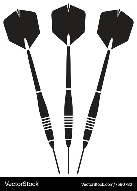 Darts Royalty Free Vector Image - VectorStock