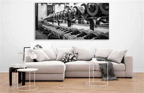 Gym Canvas Prints Wall Art, Huge Canvas Wall Art, Gym Lovers Gift, Gym ...