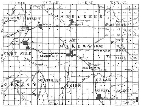 1905 Williamson County Map | Marion Illinois History Preservation