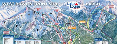 Lake Louise Ski Resort Trail Map • Piste Map • Panoramic Mountain Map