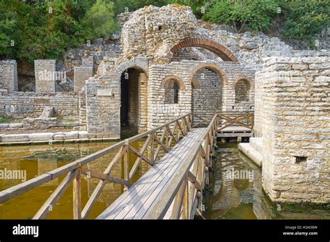 Archeological ruins at Butrint National Park, Albania, UNESCO Stock ...