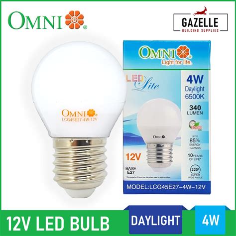 Omni LED Lite Bulb Daylight 12V - 4W 4 Watts E27 Light Bulb | Lazada PH