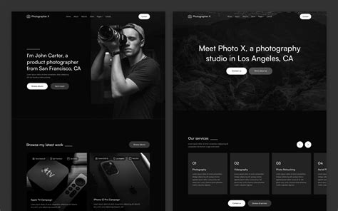 Photographer X - Photography HTML5 Responsive Website Template