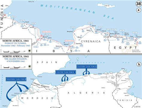 Map of WWII - North Africa 1942/43