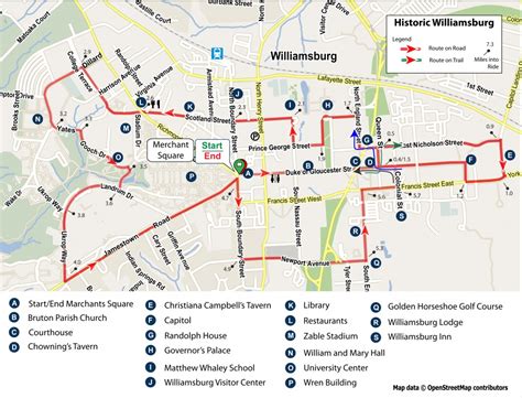 Williamsburg Tourist Map Related Keywords & Suggestions - Colonial ...