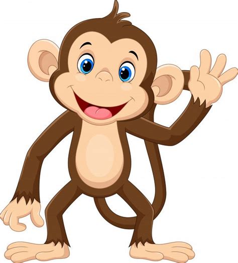 Premium Vector | Cute monkey cartoon | Cute monkey, Cartoon monkey, Pet ...