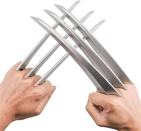 Amazon.com: Wolverine Claws Cosplay Costume Props for Halloween Plastic ...