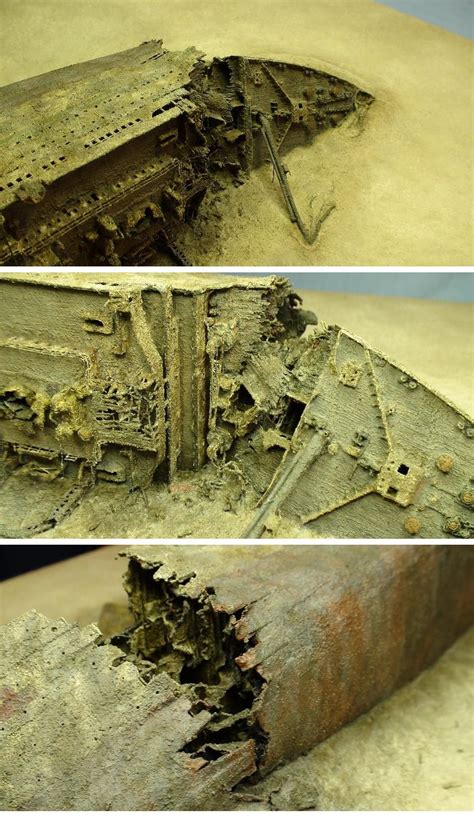 1/350 scales of HMHS Britannic wreck model - FineScale Modeler ...