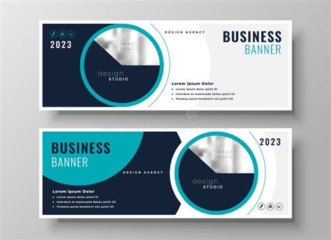 Company Business Banner Professional Layout Design Stock Vector ...