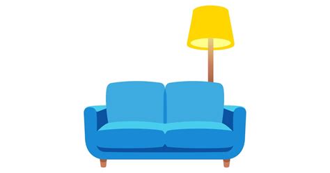 🛋️ Sofa und Lampe Emoji