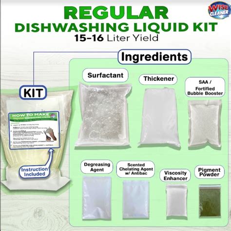 Regular Dishwashing Liquid Kit - Wise Cleaner