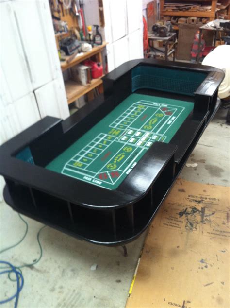 A portable craps table I built for my mother in law. My first attempt ...