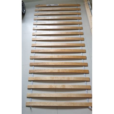 Ikea Luroy Slatted Bed Base (single) - for 90 x 200cm, Furniture & Home ...