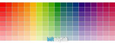 Bảng mã màu HTML, CSS, RGB, CMYK chuẩn | Biết máy tính