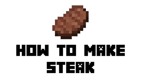 Minecraft Survival: How to Make Steak - YouTube