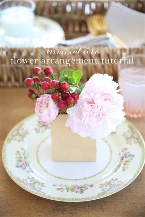 Miniature Flower Arrangements | A Step by Step Tutorial