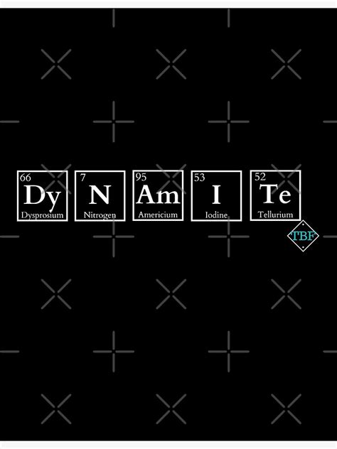 "Dynamite Chemistry Periodic Table Symbols Elements" Poster for Sale by ...