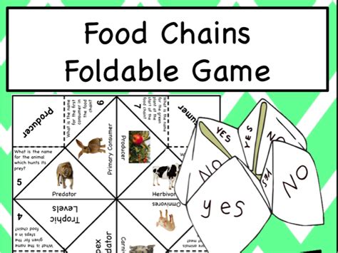 Food Chain Game Printable - NewFreePrintable.net