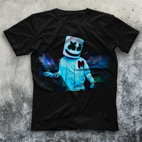 Marshmello Black Unisex T-Shirt | Ti̇şört