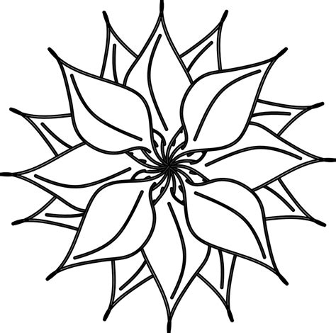 Flower Black and White Clipart - Images, Illustrations, Photos