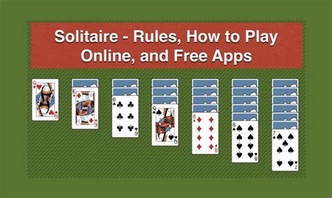 Solitaire – Rules, How to Play Online and Free Apps