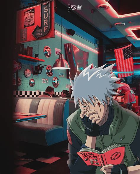 Naruto Kakashi Hatake Reading