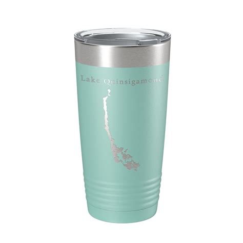 Lake Quinsigamond Map Tumbler Travel Mug Insulated Laser Engraved ...