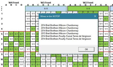 Cellar Map - new spreadsheet