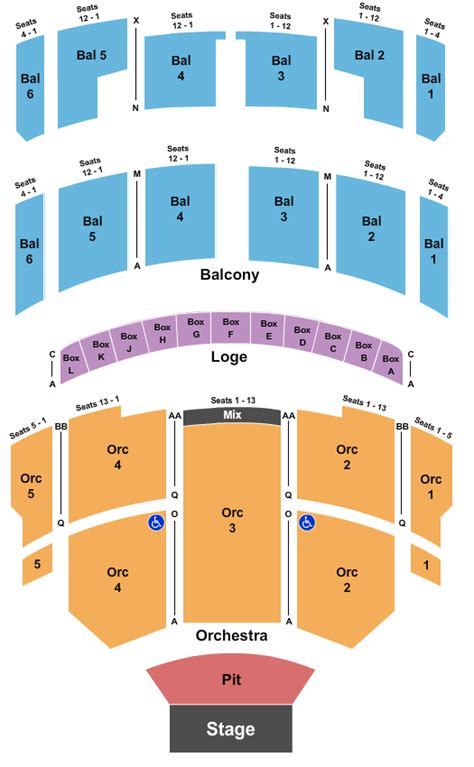 Taft Theatre Seating Chart - Cincinnati