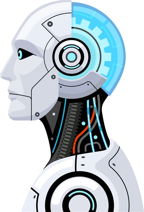 artificial intelligence robot head 19617707 PNG