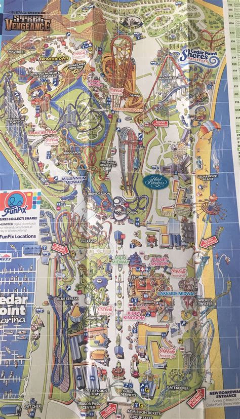 Cedar Point Map 2023 Printable