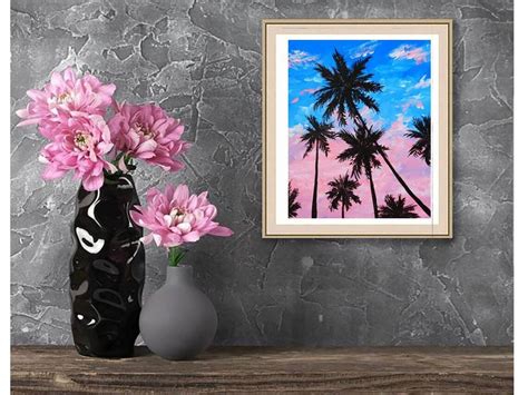 Hawaii Painting Original Art Sunset Acrylic Painting on Canvas | Etsy