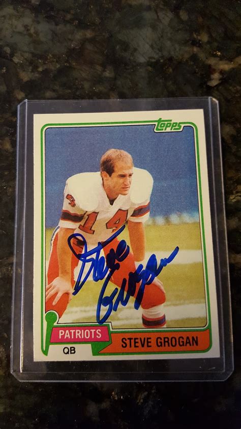 Autograph Through The Mail Athletes: Steve Grogan